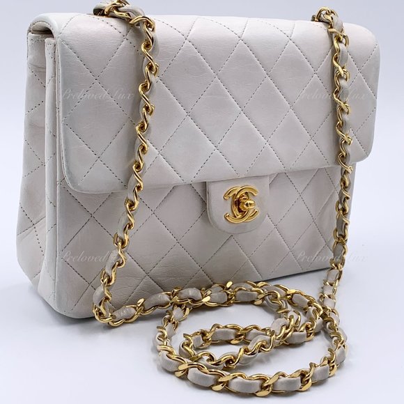 Authentic Chanel Vintage Mini Square Flap Bag - Picture 4 of 14